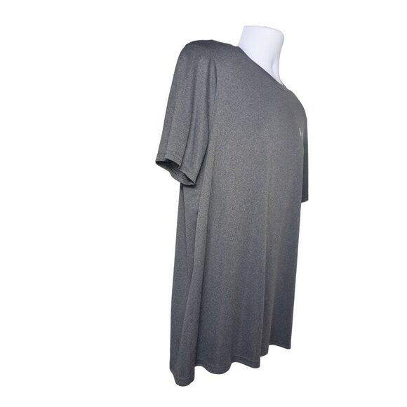Under Armour Men's T-Shirt L Grey Loose Fit Heatgear Performance Sporty Tech Top - Picture 5 of 7
